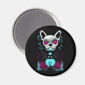 Bulldog | Liebe Halloween Pumpkin-Geschenk Magnet (Vorderseite/Rückseite)