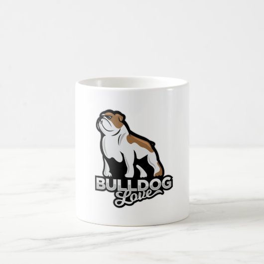 Bulldog-Liebe Kaffeetasse (Mittel)