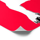 Bulldog-Liebe Poster (Ecke)