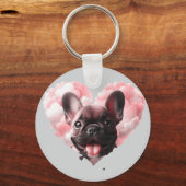 Bulldog Liebe Schlüsselanhänger (Vorderseite)