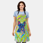 Bulldog-Liebe-Schürze Schürze (Getragen)