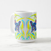 Bulldog-Liebe-Tasse Kaffeetasse (Vorderseite Links)