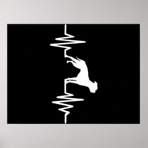 Bulldog Liebhaber Bulldog Heartbeat Poster