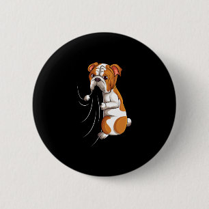 Bulldog Liebhaber Bully Dog Mädchen Frauen Kinder  Button
