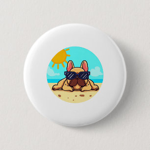 Bulldog Liebhaber Button