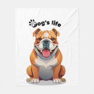 Bulldog-Liebhaber-Kunst � Perfekt für Shirts und G Fleecedecke