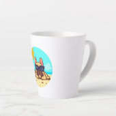 Bulldog Liebhaber Milchtasse (Rechte Ecke)