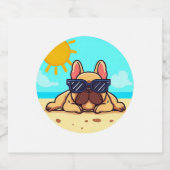 Bulldog Liebhaber Schaumweinetikett (Einzelnes Label)