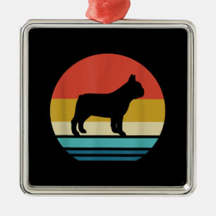Bulldog Liebhaber Vintag Retro French Bulldog Do Ornament Aus Metall
