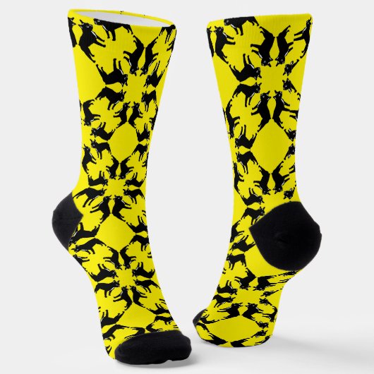 Bulldog-Lineargitter-Socken Socken (Gewinkelt)