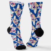 Bulldog-Lineargitter-Socken Socken (Gewinkelt)