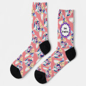 Bulldog-Lineargitter-Socken Socken (Linkes Detail)