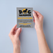 Bulldog Logo Hund Walker Pet Sitting Flyer (Gruppe)