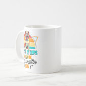 Bulldog Lover Funny Bulldog Retro  Kaffeetasse (Vorderseite Links)