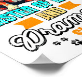 Bulldog Lover Funny Bulldog Retro  Poster (Ecke)