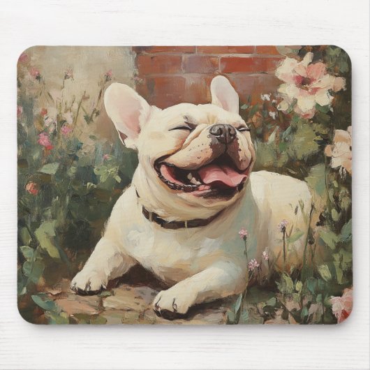 Bulldog Lover Garden Mouse Pad Mousepad (Vorne)