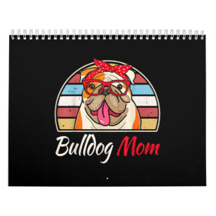 Bulldog-Lover-Geschenke Bulldog-Mama Vater Kalender