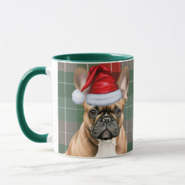 Bulldog Lover Holiday Kariert Weihnachten Tasse