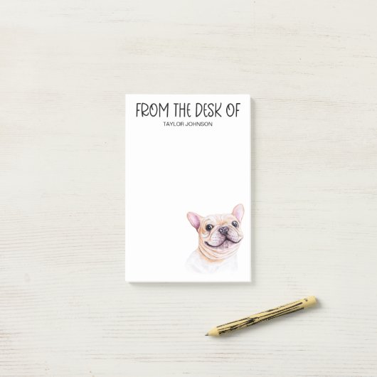 Bulldog Lover Post-it Klebezettel (Auf Schreibtisch)