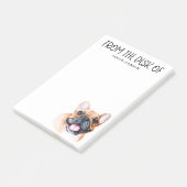 Bulldog Lover Post-it Klebezettel (angewinkelt)