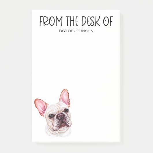 Bulldog Lover Post-it Klebezettel (Vorderseite)