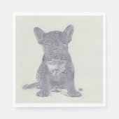 Bulldog Lover Serviette (Vorderseite)