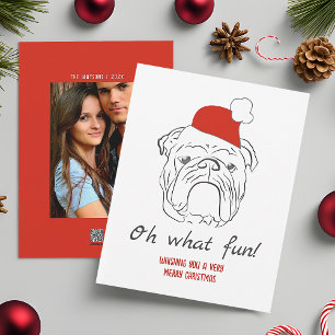 Bulldog Lustiges Weihnachten