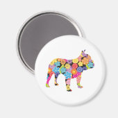 Bulldog Magnet (Vorderseite/Rückseite)
