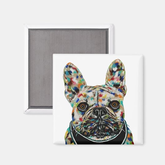 Bulldog Magnet (Vorderseite/Rückseite)