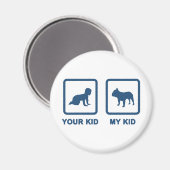 Bulldog Magnet (Vorderseite/Rückseite)