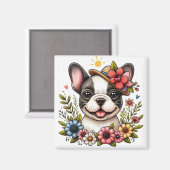 Bulldog Magnet (Vorderseite/Rückseite)