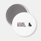 Bulldog Magnet (Vorderseite/Rückseite)