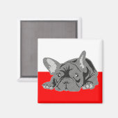 Bulldog Magnet (Vorderseite/Rückseite)
