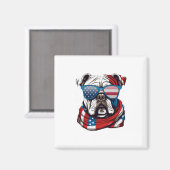 Bulldog Magnet (Vorderseite/Rückseite)