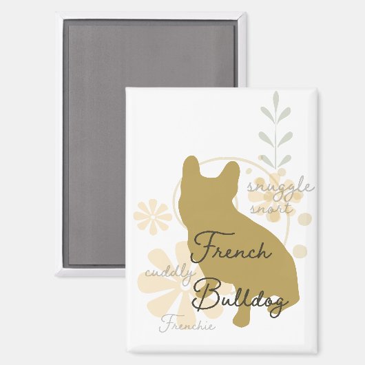 Bulldog Magnet (Vorderseite/Rückseite)