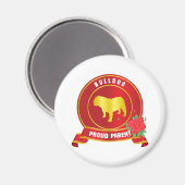 Bulldog Magnet (Vorderseite/Rückseite)