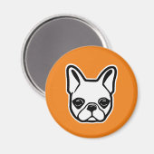 Bulldog Magnet (Vorderseite/Rückseite)