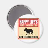 Bulldog Magnet (Vorderseite/Rückseite)