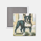 Bulldog Magnet (Vorderseite/Rückseite)