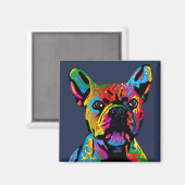 Bulldog Magnet (Vorderseite/Rückseite)