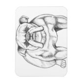 Bulldog-Magnet Magnet (Vertikal)