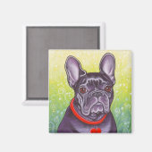 Bulldog-Magnet Magnet (Vorderseite/Rückseite)