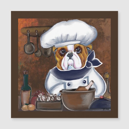 Bulldog Magnetkarte (Vorderseite)