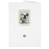 Bulldog-Malerei - Niedliche Original Hunde-Kunst (Hinten)