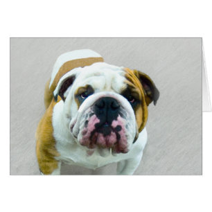 Bulldog-Malerei - Niedliche Original Hunde-Kunst
