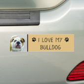 Bulldog-Malerei - Niedliche Original Hunde-Kunst Autoaufkleber (Auf Auto)