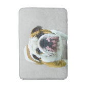 Bulldog-Malerei - Niedliche Original Hunde-Kunst Badematte (Vorderseite Vertikal)