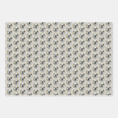 Bulldog-Malerei - Niedliche Original Hunde-Kunst Geschenkpapier Set (Vorderseite)