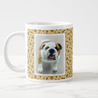 Bulldog-Malerei - Niedliche Original Hunde-Kunst