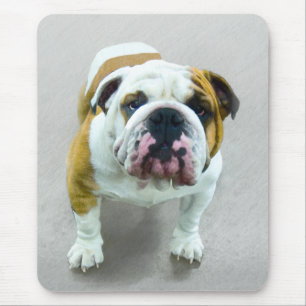 Bulldog-Malerei - Niedliche Original Hunde-Kunst Mousepad